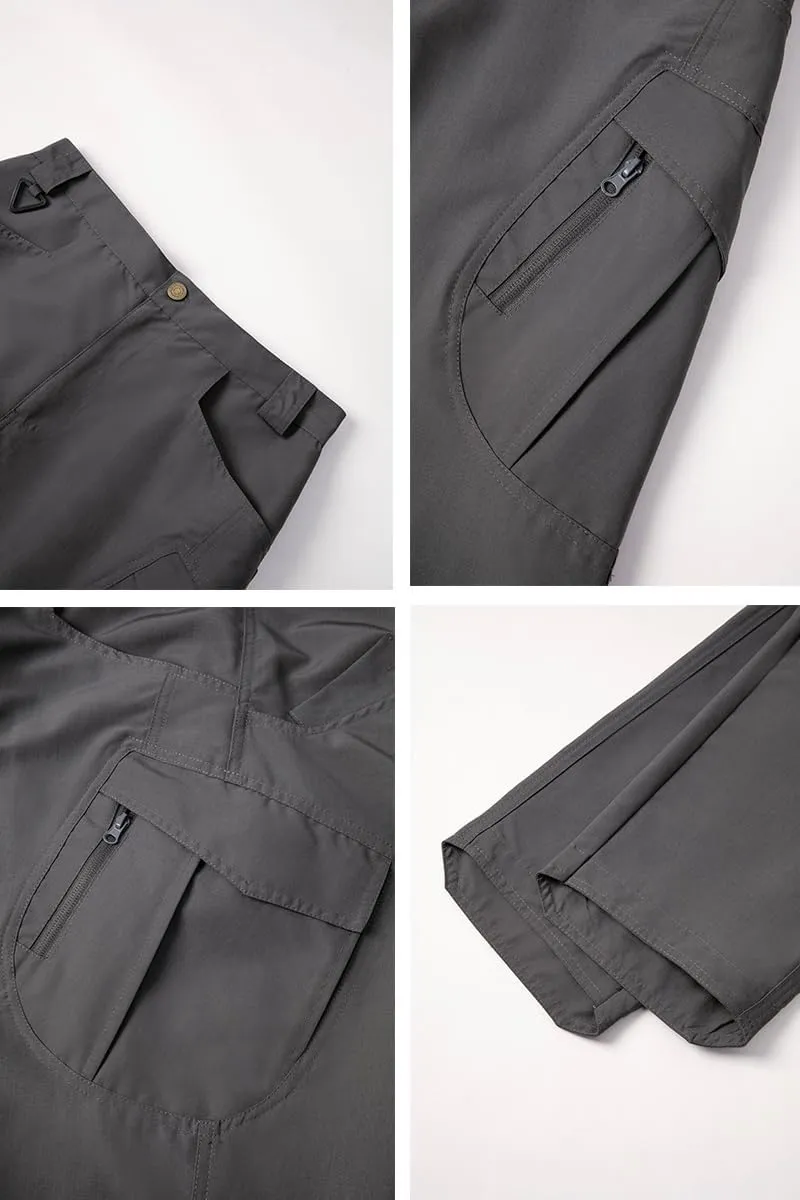 THWEI Mens Tactical Cargo Pants Water Resistant Hiking Outdoor Work Pants Multi Pockets with No Belt