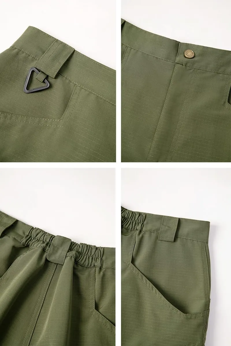 THWEI Mens Tactical Cargo Pants Water Resistant Hiking Outdoor Work Pants Multi Pockets with No Belt