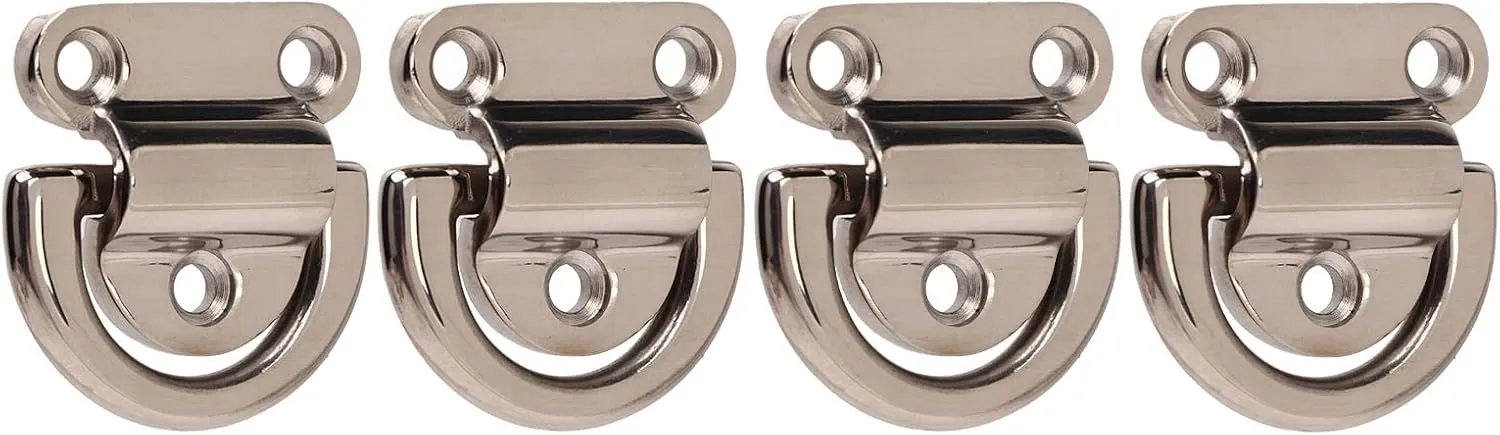 Tie Down Anchor, Stainless Steel Tie Down Anchors Trailer with 4 Sets for Marine Yacht