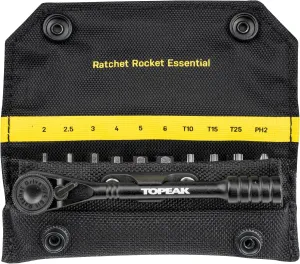 Topeak Ratchet Rocket, Lite DX  or Essential, Lightweight Ratchet Tool Set with Bits and Carry Bag