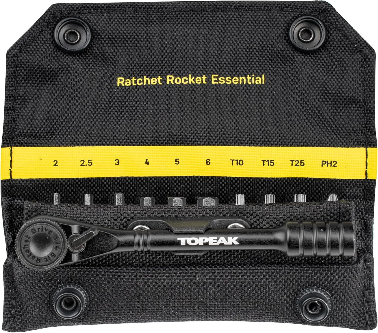 Topeak Ratchet Rocket, Lite DX  or Essential, Lightweight Ratchet Tool Set with Bits and Carry Bag