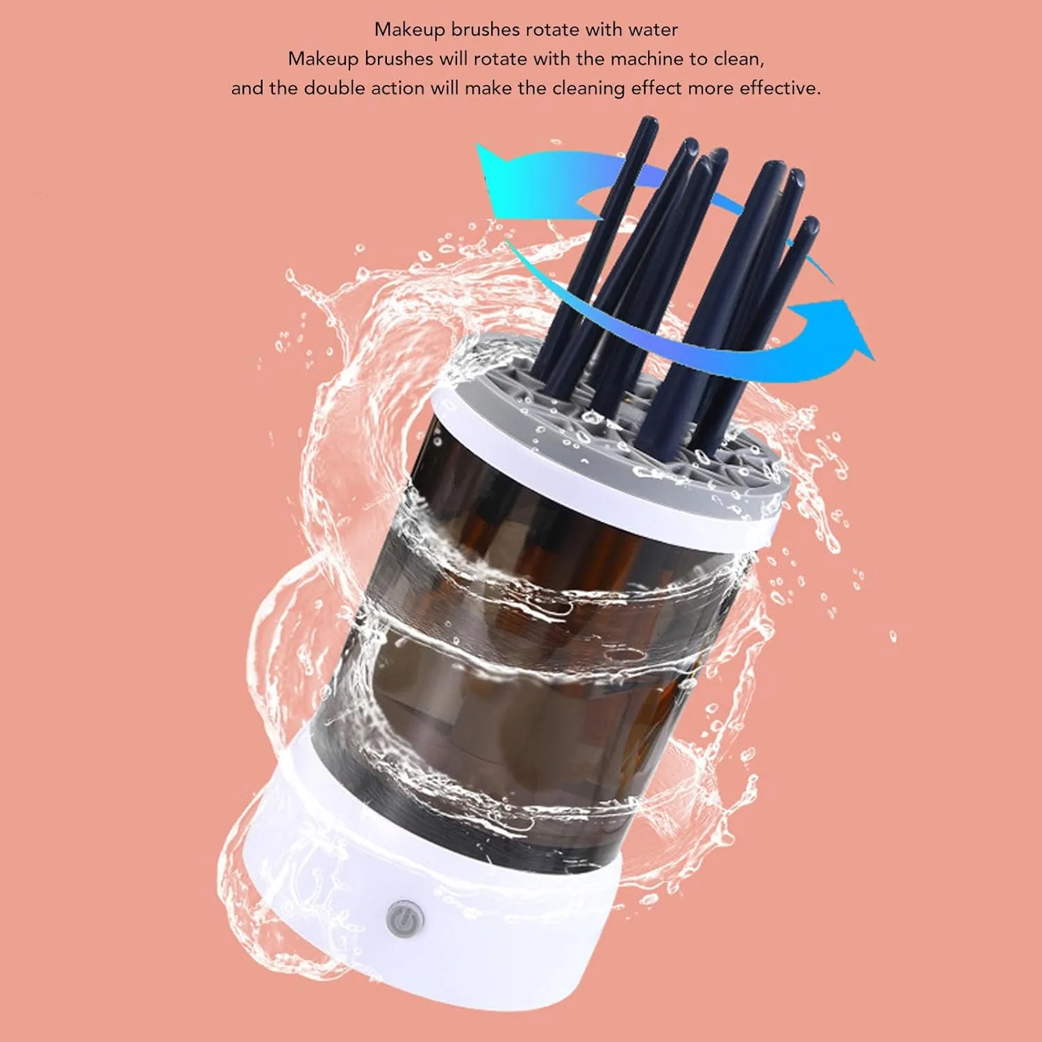 Topyond Makeup Brush Cleaner Machine, USB Automatic Quick Dry Portable Electric Cleaner