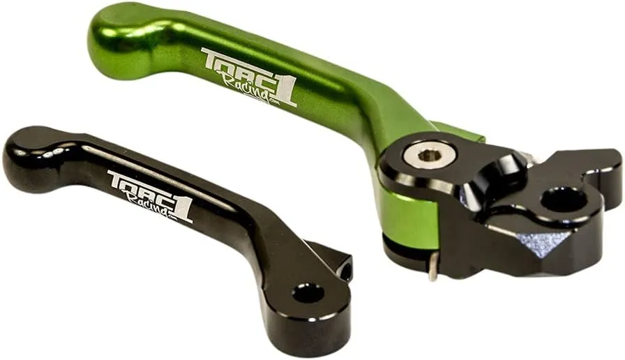 TORC1 Racing Vengeance V2 Flex Front Brake Lever Black/Green for Kawasaki KX450F 2013-2018