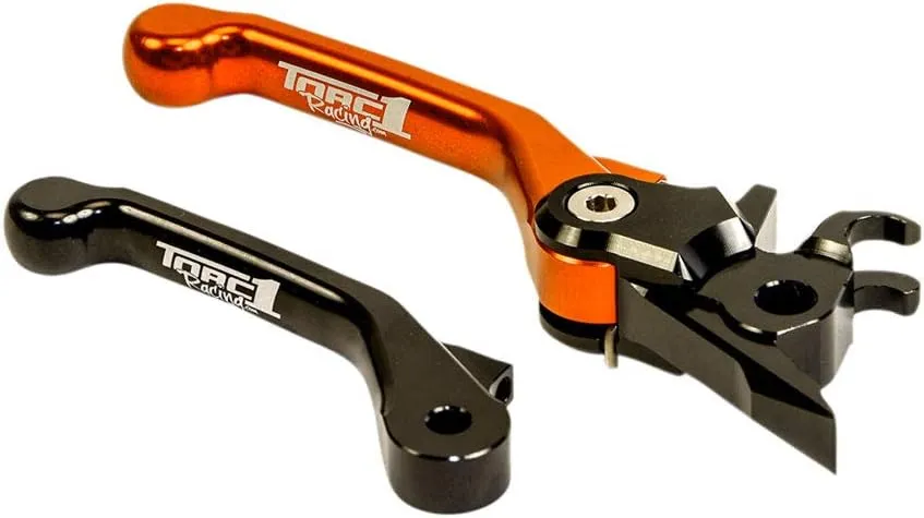 TORC1 Racing Vengeance V2 Flex Front Brake Lever Black/Orange for KTM 250 EXC 2000-2005