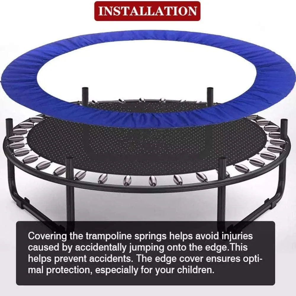 Trampoline Replacement Cover, Pad Replacement Trampoline Surround, Trampoline Foam Safety Guard Spring Cover Trampoline Edge Cover, Tear-Resistant Edge Protection