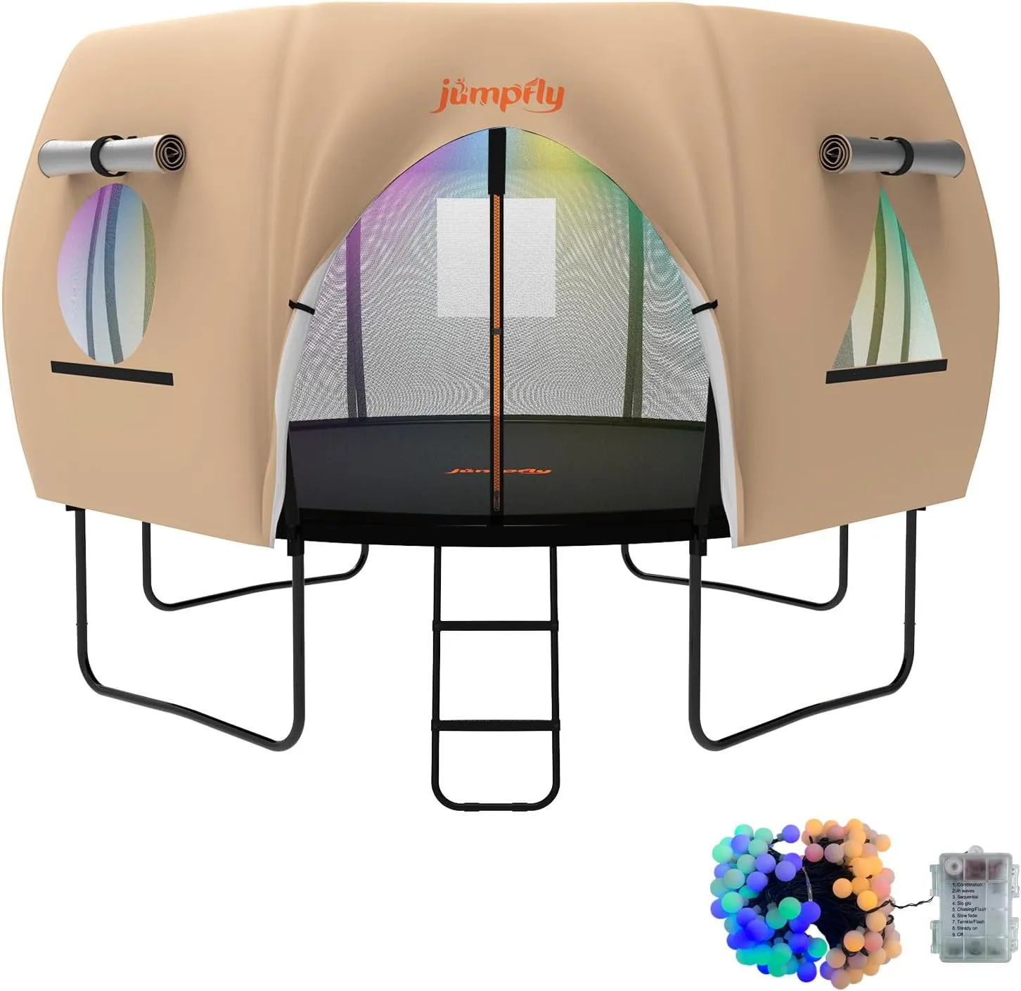 Trampoline Tent for 8 Curved Pole Round Trampoline