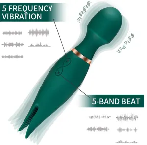 Travel Handbag Pocket Silent Bullet Massage Tool Strong Small Massage Tool Female Pleasure Portable Handheld Bullet Massage Tool Female Gift K4R3, Green