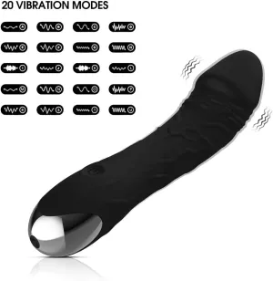 Travel Pocket Bullet Tool Powerful Quiet 20 Modes Mini Stick,Handheld Personal Bullet Massage Rod for Women Portable Silicone Massage for Body Relax MLB041722