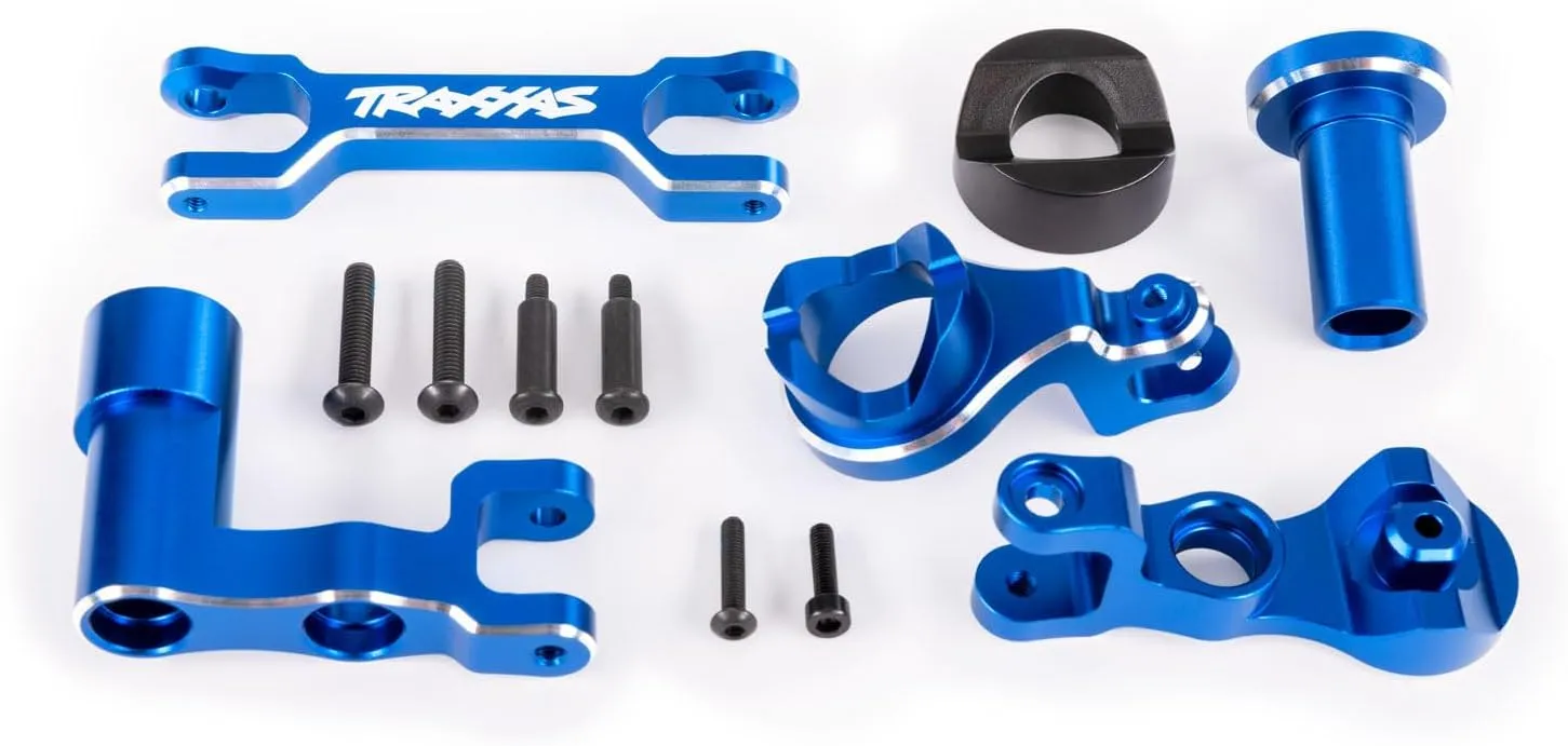 Traxxas 7843-BLUE - Aluminum Bellcrank Assembly, Blue