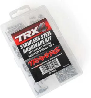 Traxxas 8298 TRX-4 Stainless Steel Hardware Kit, Silver