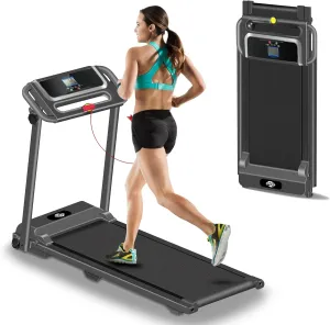 Treadmill with Handle Bar,3.0HP Walking Pad Treadmill,Portable Compact Walking Pad with Handle,Treadmills for Home Samll Space, Electric Small Treadmills,300 LBS Capaticy