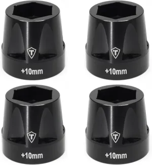 TREAL SCX6 Wheel Hex Hub Extended  5mm/ 10mm Wheel Adapter Extension Set 4pcs for 1/6 SCX6 Jeep Trail Honcho( 10mm)