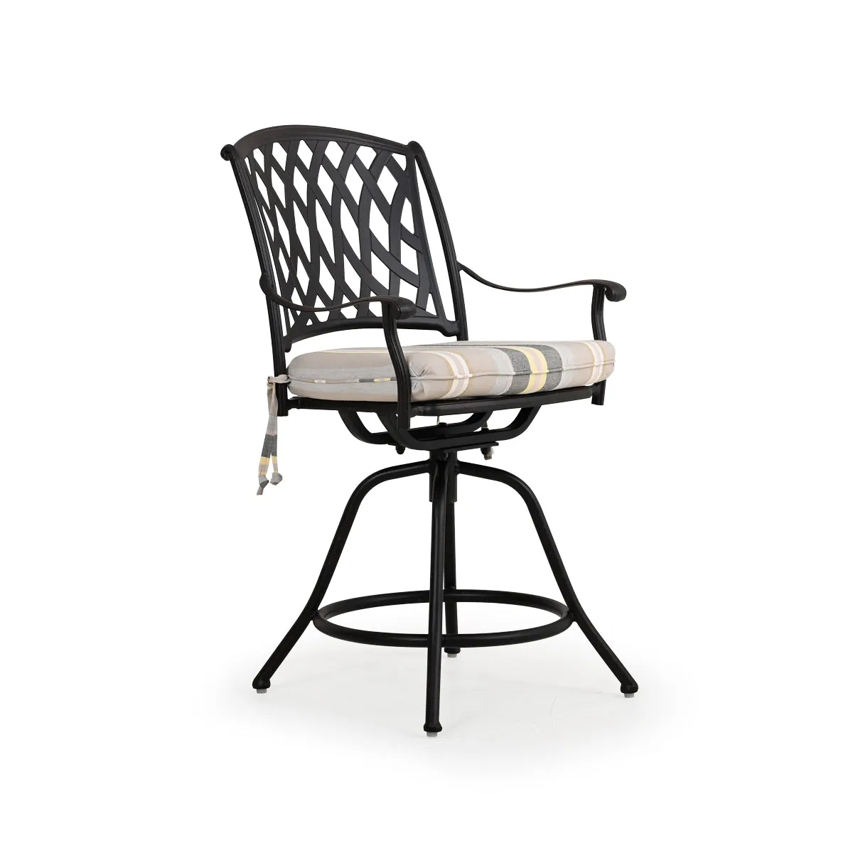 Trellis Outdoor Cast Aluminum 5 Piece Counter Set