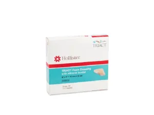 TRIACT - Silicone Foam Dressing 6 X 6 Inch Square Silicone Adhesive with Border Sterile - 550763