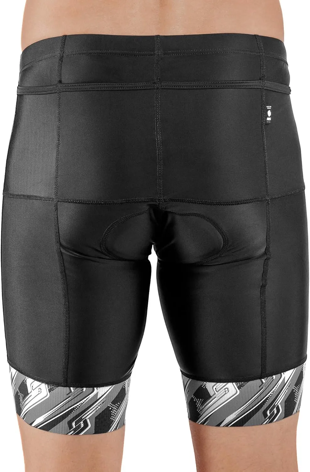 Triathlon Shorts Mens - Padded Tri Shorts Mens – Swim, Bike, Run – Duathlon or Triathlon with Pocket