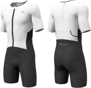 Triathlon Suits Mens,High Elasticity Breathable Quick-qrying Trisuit Race‌ Skinsuits Cycling Swimskin Bike Swim Run