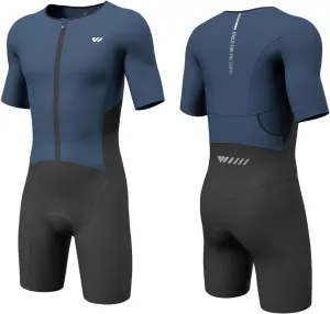 Triathlon Suits Mens,High Elasticity Breathable Quick-qrying Trisuit Race‌ Skinsuits Cycling Swimskin Bike Swim Run