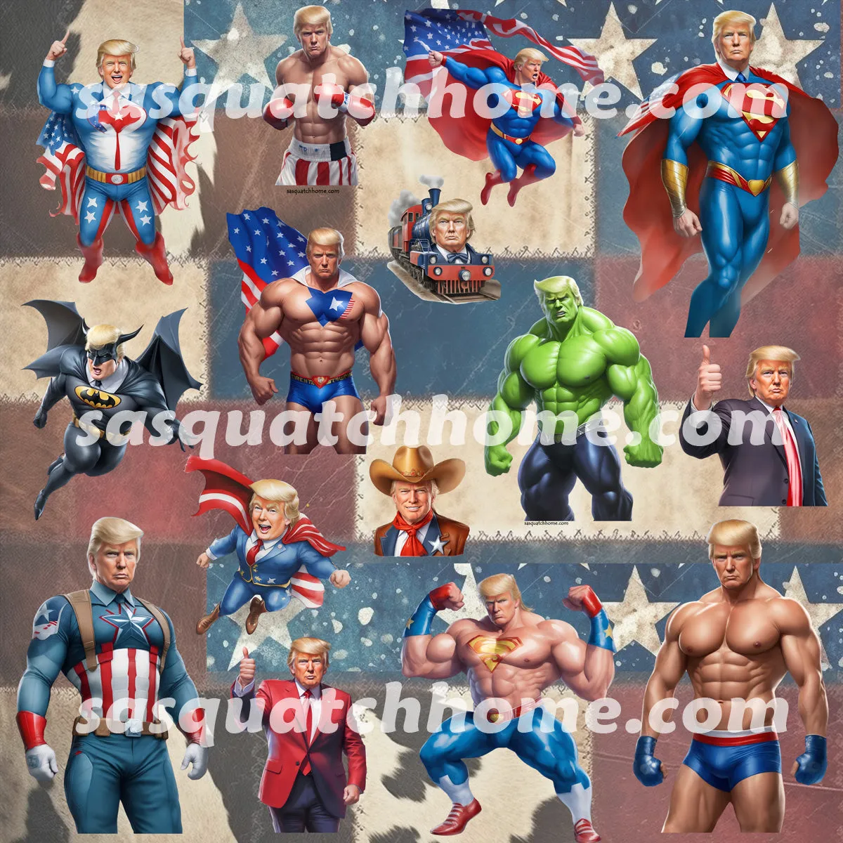 Trump Themed Heat Resistant Silicone Oven Mitts Set