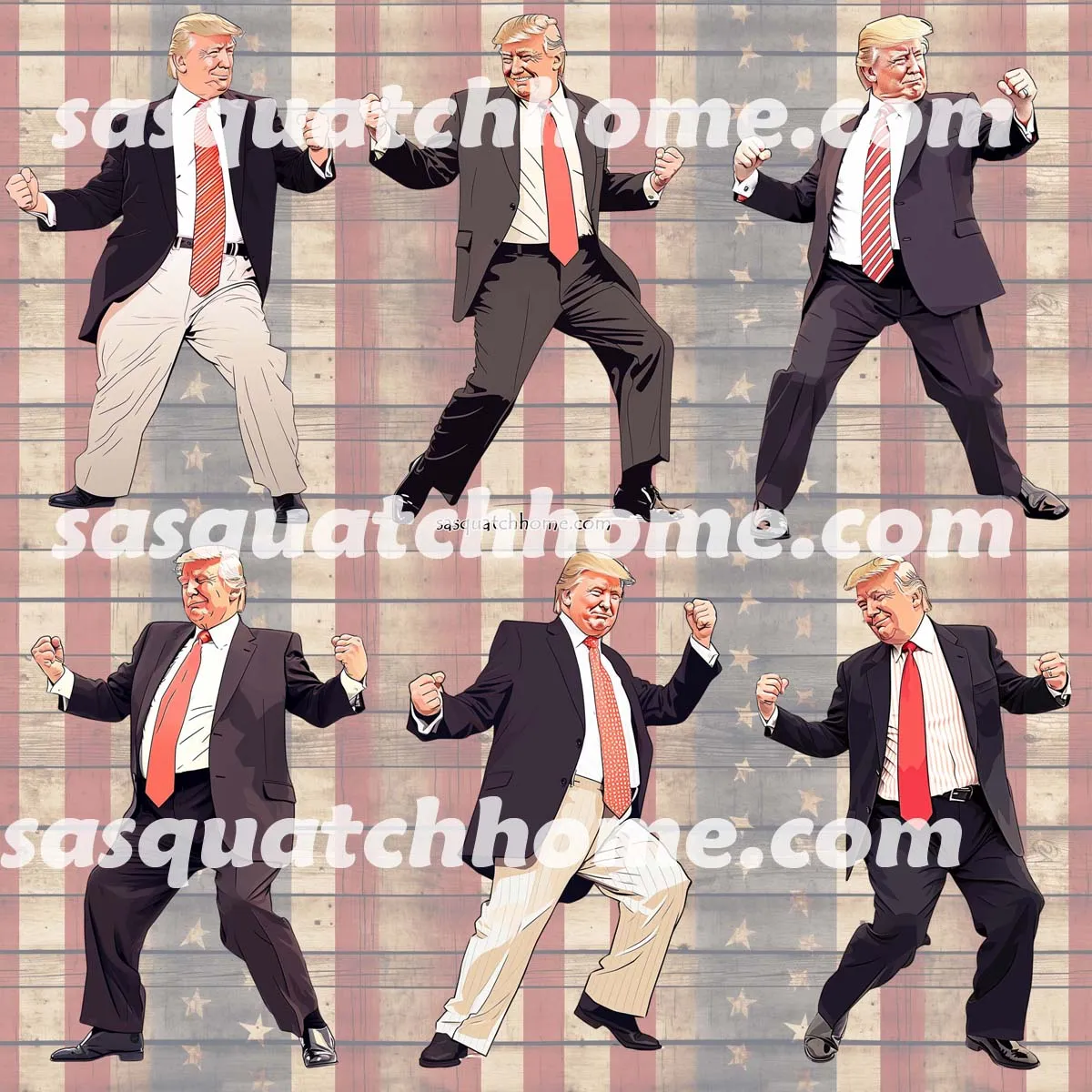 Trump Themed Heat Resistant Silicone Oven Mitts Set