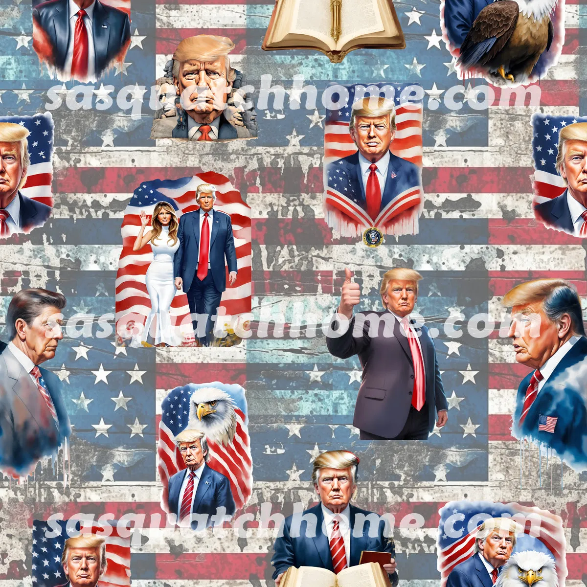 Trump Themed Heat Resistant Silicone Oven Mitts Set