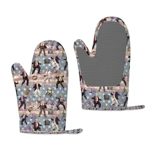 Trump Themed Heat Resistant Silicone Oven Mitts Set