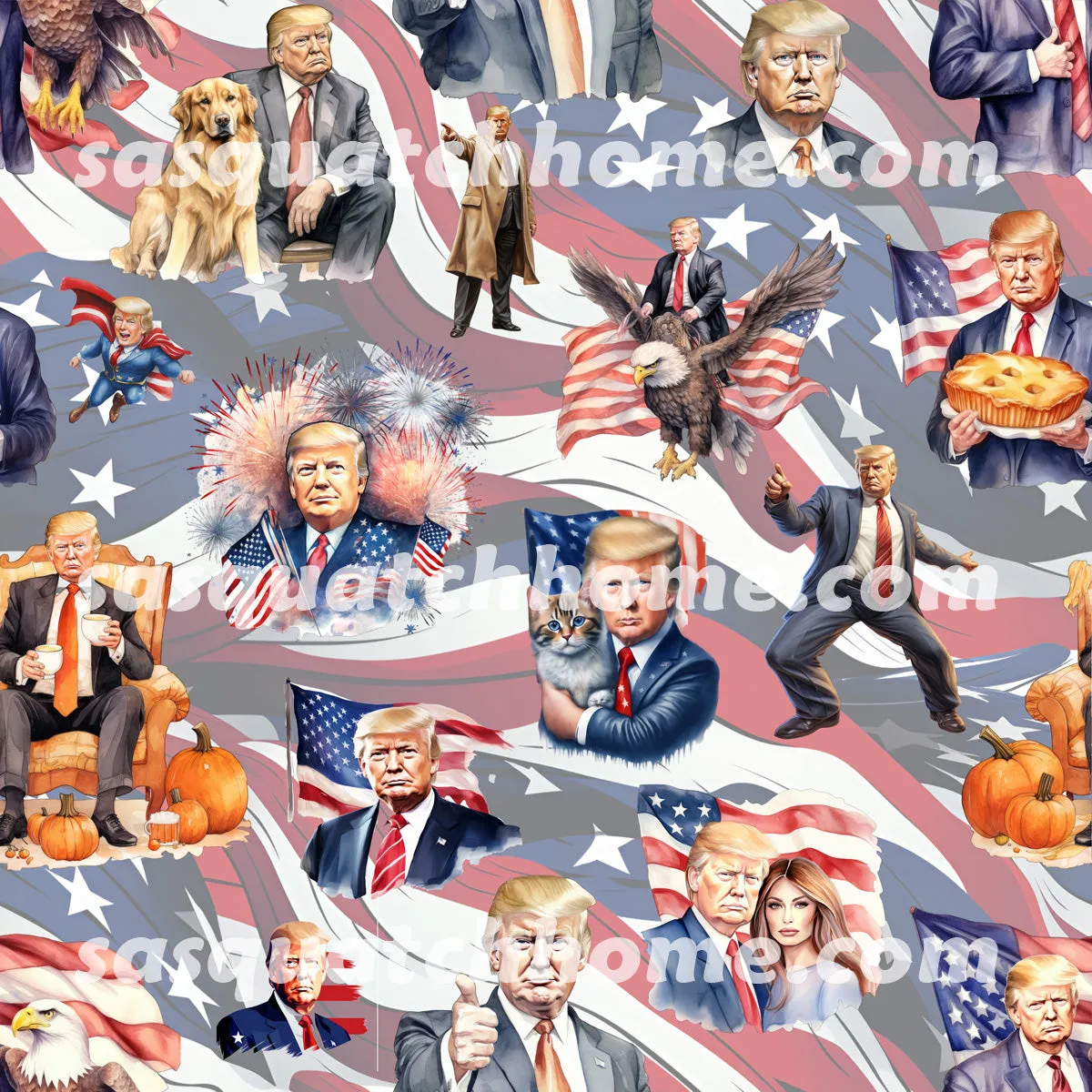 Trump Themed Heat Resistant Silicone Oven Mitts Set