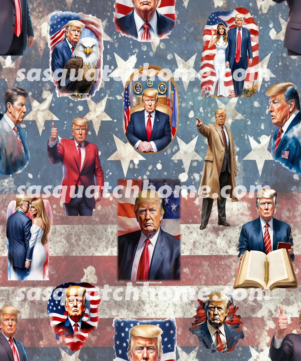 Trump Themed Heat Resistant Silicone Oven Mitts Set