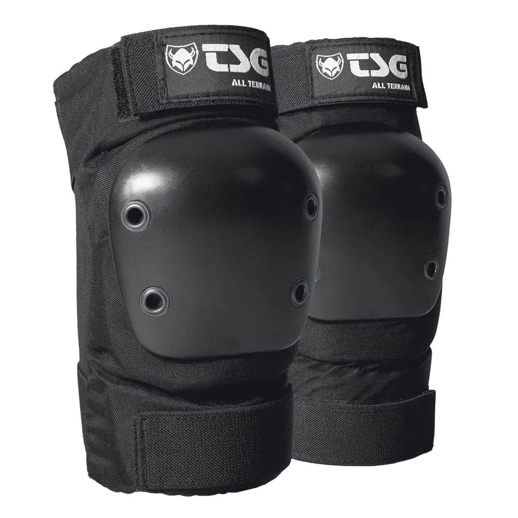 TSG Elbowpad All Terrain Protective Pad, Skateboarding, Hardshell, EVA Foam, PE Knee Pads, Pre Shaped, Horseshoe, Tear Resistant Nylon, 360 Degree Top Strap, Pull Over, Swiss, Black