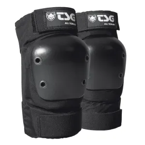 TSG Elbowpad All Terrain Protective Pad, Skateboarding, Hardshell, EVA Foam, PE Knee Pads, Pre Shaped, Horseshoe, Tear Resistant Nylon, 360 Degree Top Strap, Pull Over, Swiss, Black