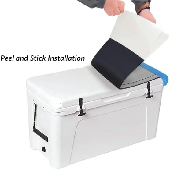 Tundra 65 Cooler Lid Tops - EVA Foam YETI Chest Cooler Peel and Stick Comfort Pad - Hard Side Camping, Boating, Tail Gate, Ice Box Top Cushion