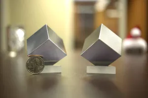 Tungsten & Aluminum Cube Set - 1.5" - One Kilo Tungsten & 150g Aluminum