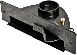 Ultra Clean Central Vacuum Automatic Dustpan Sweep Inlet Vacpan Rough-in Kit (Black)