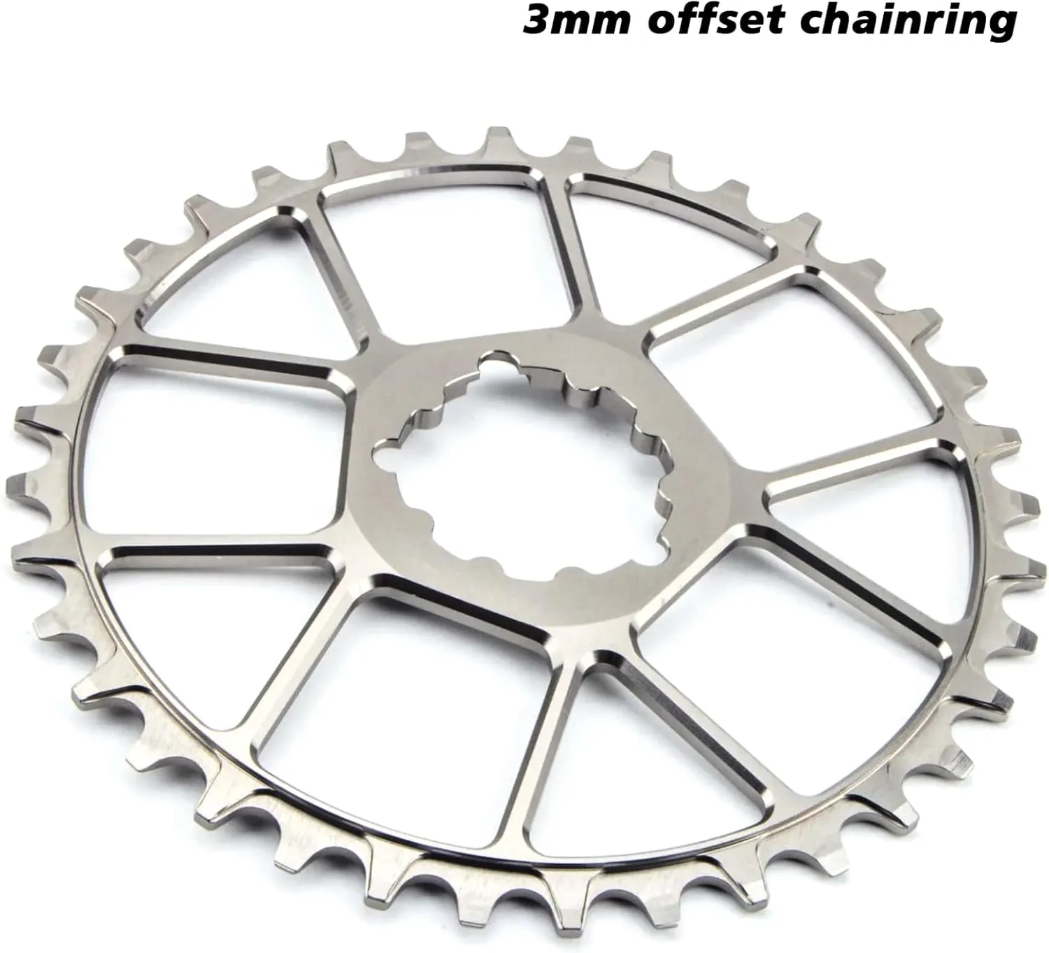 Ultralight MTB 165/170/175mm Crankset Set,32T 34T 36T 38T Single Speed Mountain Bike Cycling Road Bike Crank Arm Set Dub Axis 29mm Mountain Bicycle Crankset
