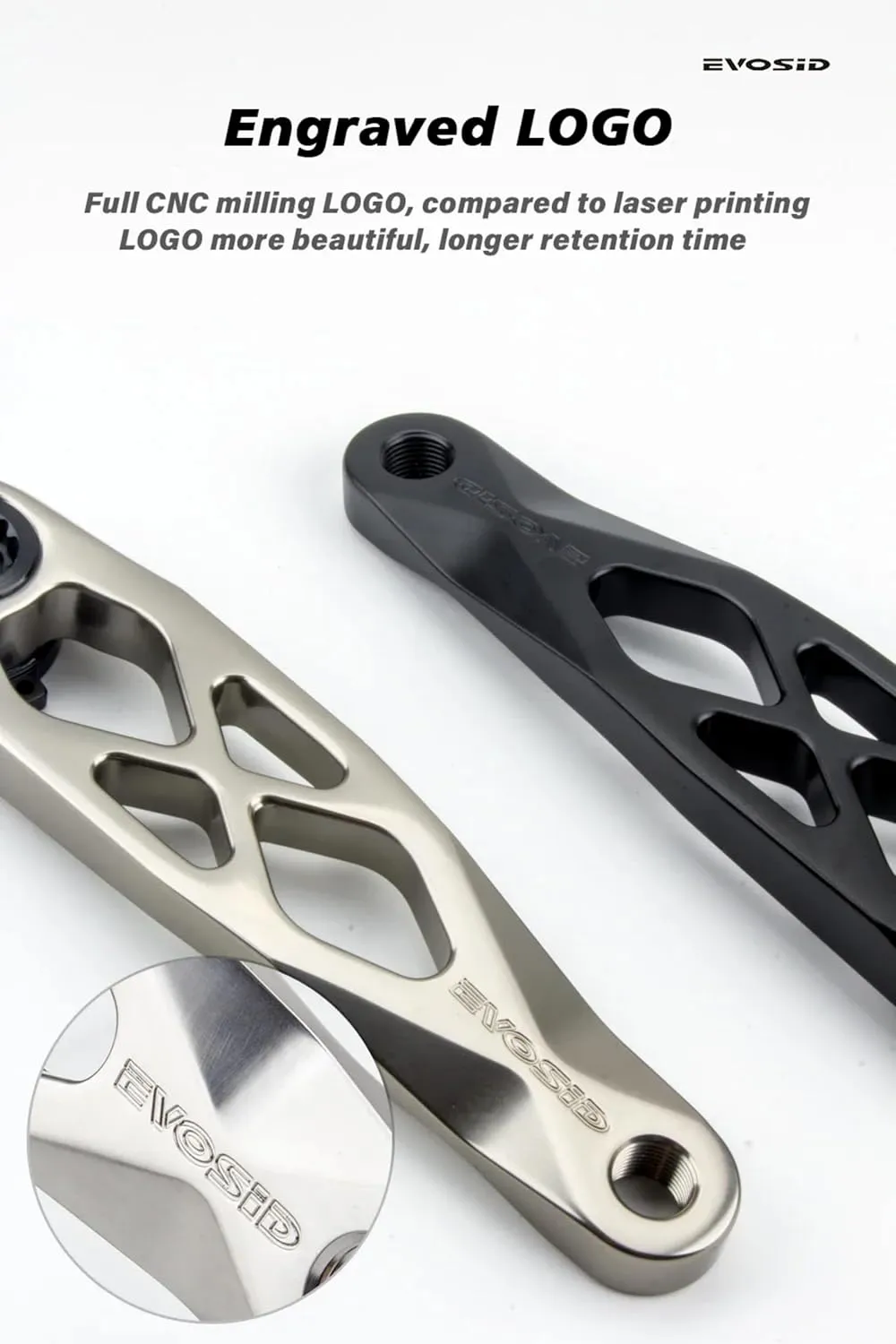 Ultralight MTB 165/170/175mm Crankset Set,32T 34T 36T 38T Single Speed Mountain Bike Cycling Road Bike Crank Arm Set Dub Axis 29mm Mountain Bicycle Crankset