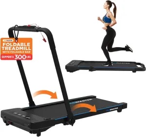Under Desk Treadmill for Home and Office - 320lbs Weight Capacity, Quiet, Efficient, Walking Pad, Four LED Display, Space-Saving Portable Jogging Machine with Remote Control