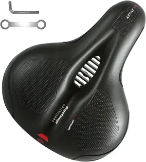 Universal Mountain Bike Seat for Both Men and Women, Suitable for Most Outdoor/Indoor Bike Saddles, High Elasticity Memory Cotton Bike Pad, Thick Silicone Double Shock Absorption, Comfortable