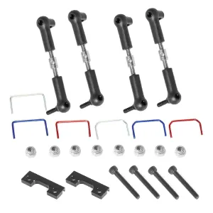 Upgrades Metal Front  Rear Wide Sway Bar Kit for 1/16 E-Revo/Mini Slash RC Car Part