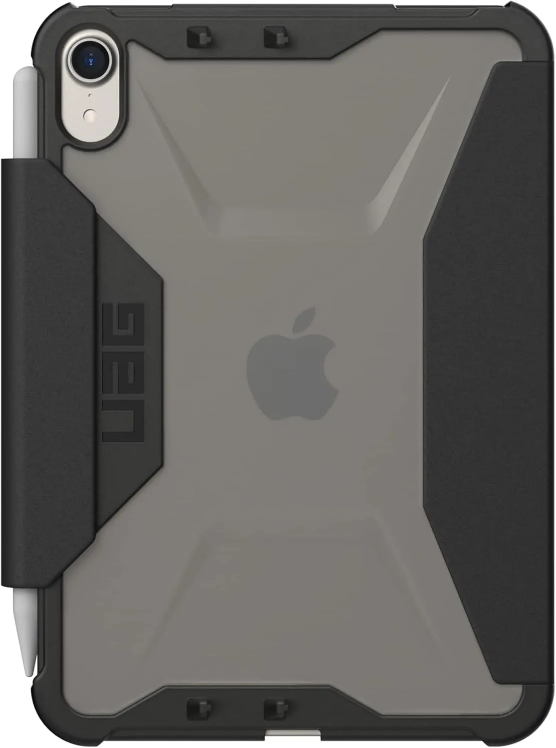 URBAN ARMOR GEAR UAG Designed for iPad mini Case (6th Gen, 2021) [8.3-inch Screen] Rugged Translucent Featherlight Multi-Angle Viewing Folio Stand with Pencil Holder Plyo Protective Cover, Ice