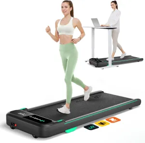 UREVO Smart Walking Pad with MIIT Modes, Walking Pad Treadmill with APP, Treadmills for Home with 2.5 HP Motorized, Plug and Play Jogging Machine with HiveTech Cushioning, Remoter and LED Display