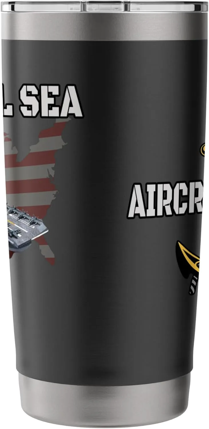 USS Coral Sea CVA-43 Aircraft Carrier Veterans Day Stainless Steel Insulated Tumbler