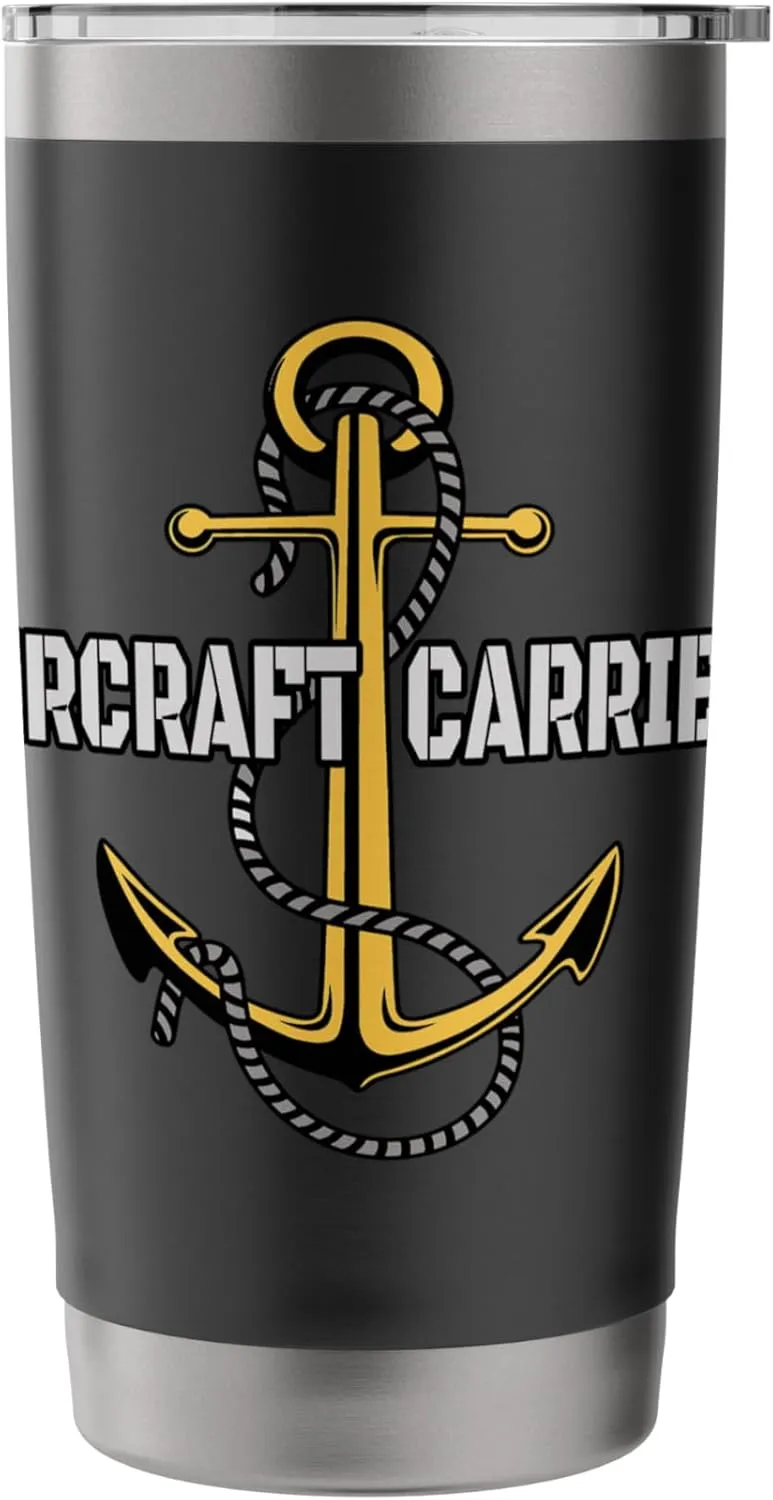 USS Coral Sea CVA-43 Aircraft Carrier Veterans Day Stainless Steel Insulated Tumbler