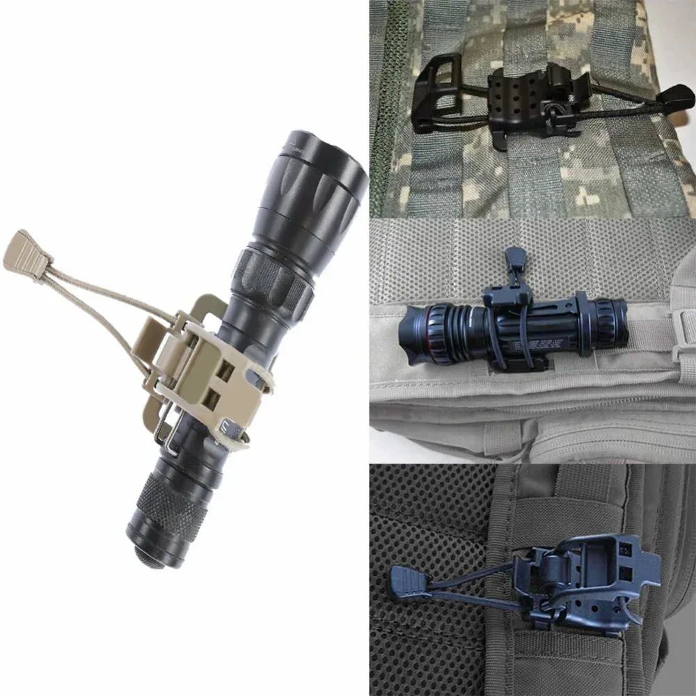 Versatile Flashlight Clip & Tool Holder for Outdoor Adventures