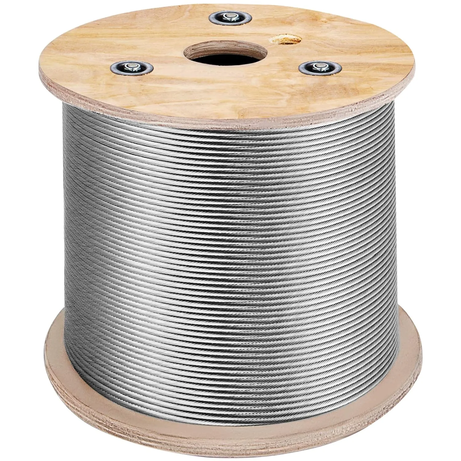 VEVOR 3/16 Stainless Steel Cable 500FT, T304 3700 LBS Breaking Strength Cable Railing System Wire Rope Aircraft Deck Railing Kit Fence Wire