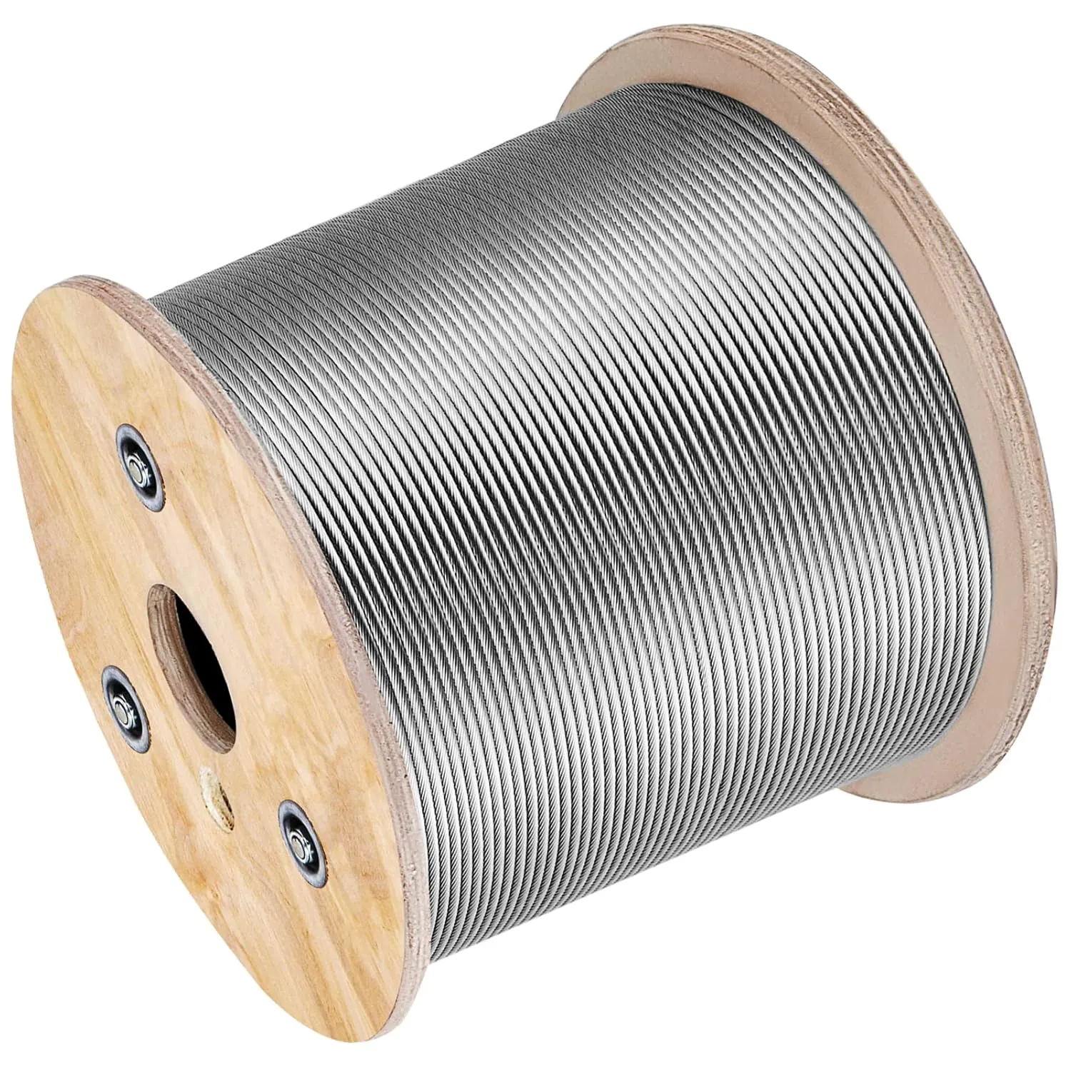 VEVOR 3/16 Stainless Steel Cable 500FT, T304 3700 LBS Breaking Strength Cable Railing System Wire Rope Aircraft Deck Railing Kit Fence Wire