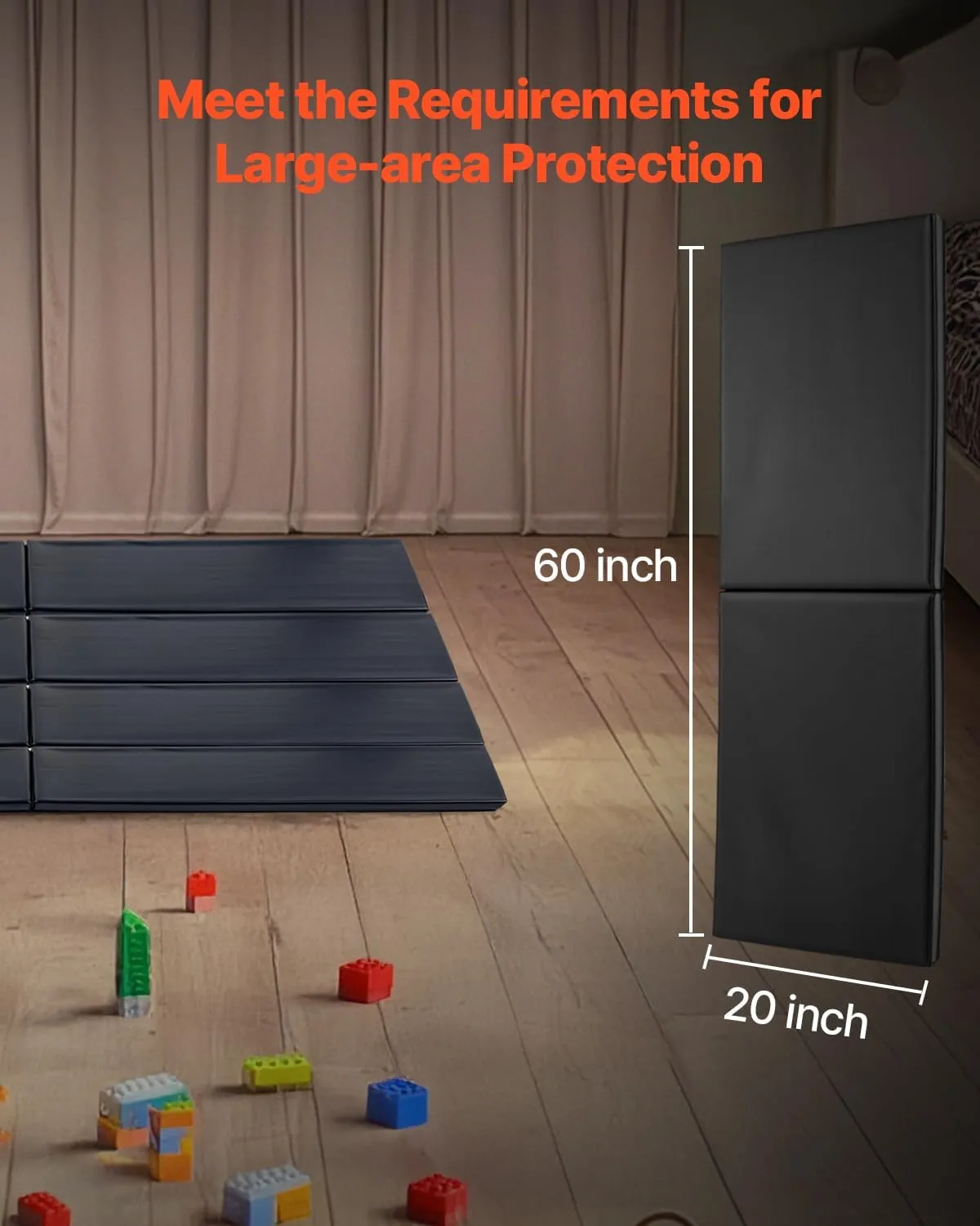 VEVOR Gym Wall Padding, Tear-Resistant Wall Mat, Removable 2" Thick Foam High Density Basketball Court Wall-Mounted Padding, Durable Waterproof Protective Pad for Gym Garage Basement