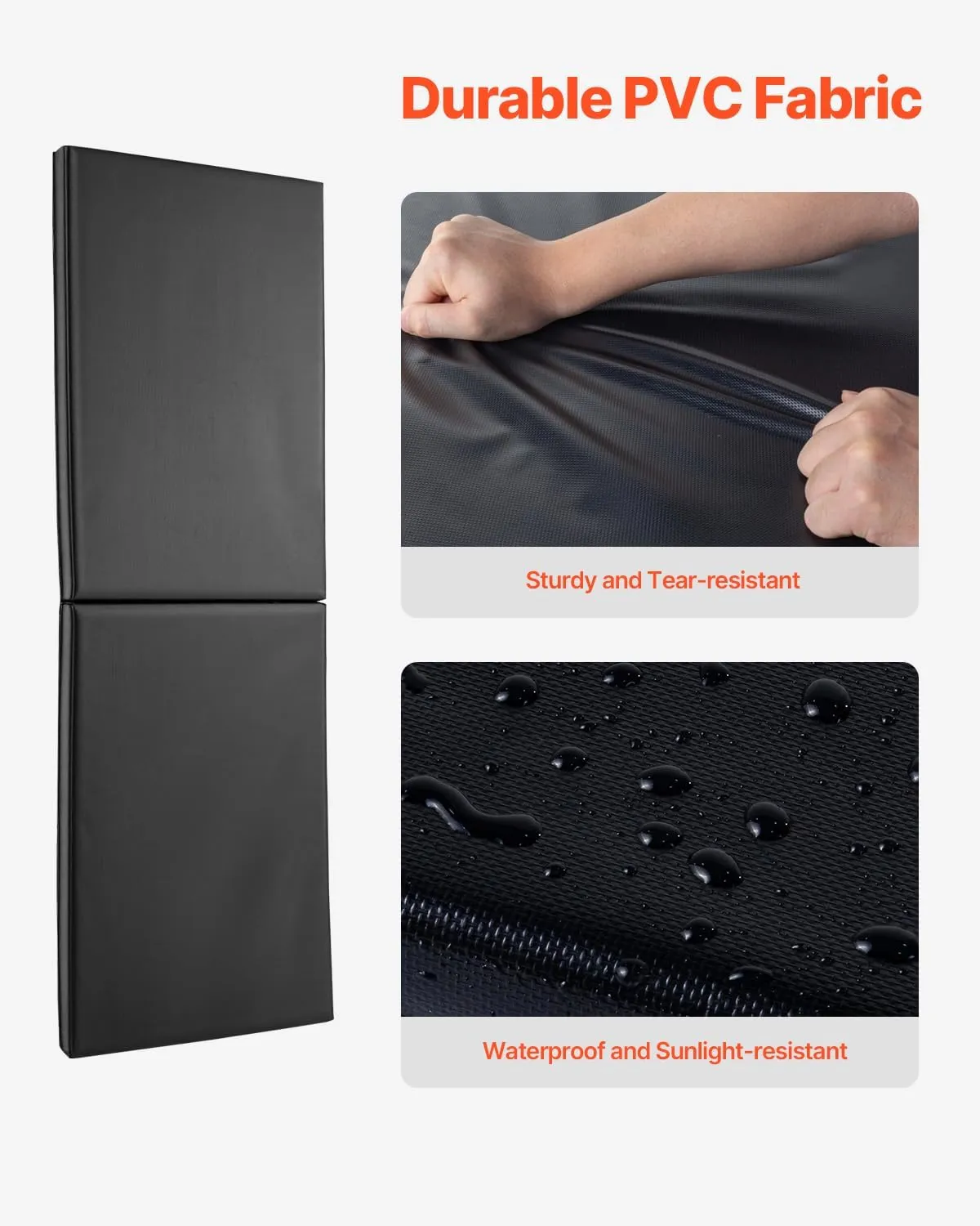 VEVOR Gym Wall Padding, Tear-Resistant Wall Mat, Removable 2" Thick Foam High Density Basketball Court Wall-Mounted Padding, Durable Waterproof Protective Pad for Gym Garage Basement