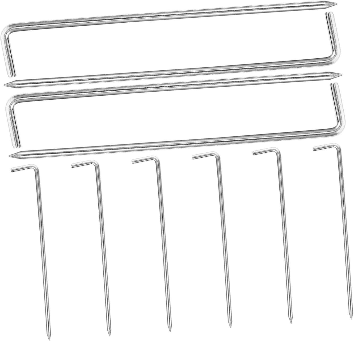 VICASKY 10pcs Heavy Duty Tent Pegs Galvanized Camping Stakes Ground Nails for Tents Gazebos and Tarps for Outdoor Use Grass and Ice