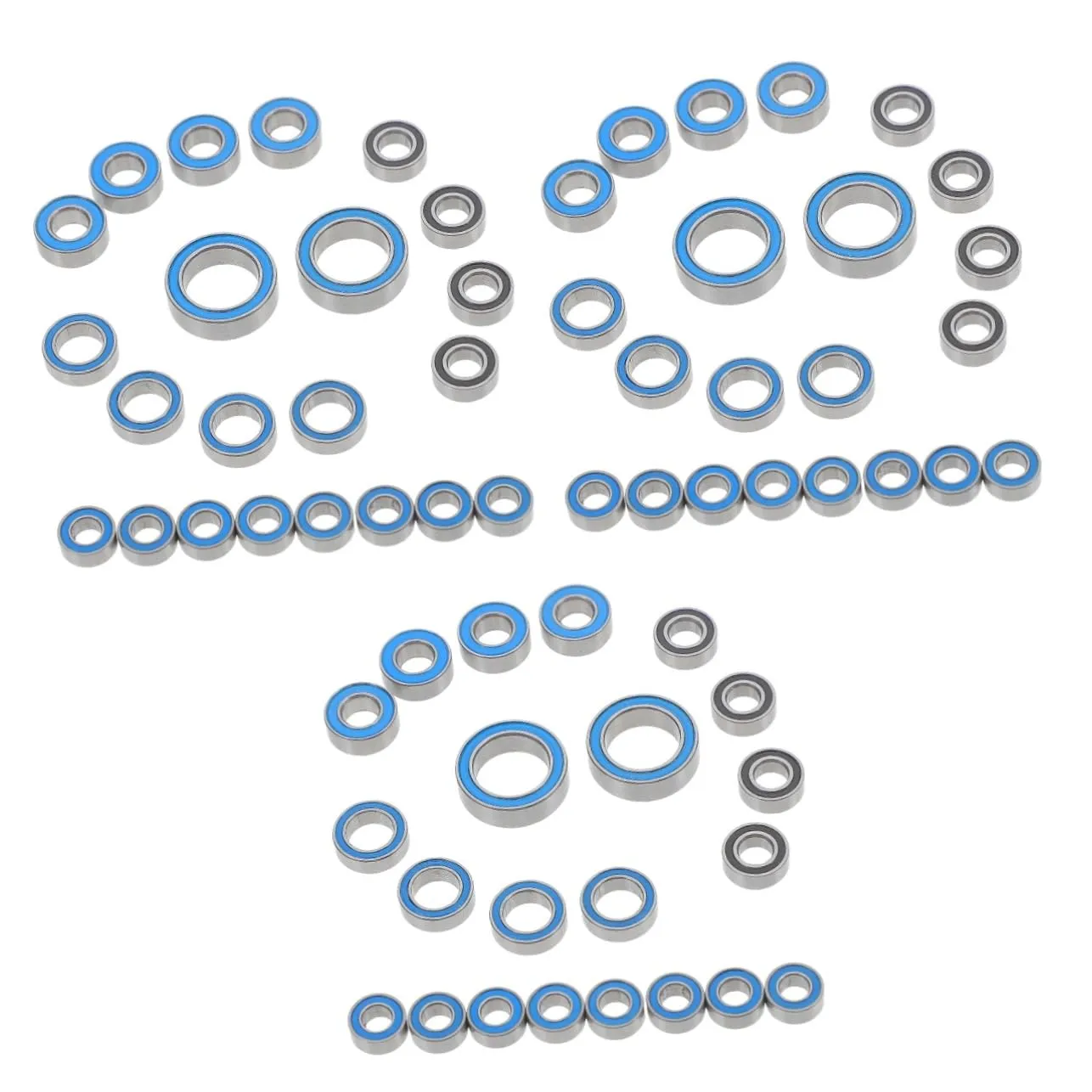 VICASKY 3sets Precision Bearings for Remote-Control Racing Cars Upgrade Kit Compatible Material for Durability Enhanced Stability Smoothness for Crawler Models