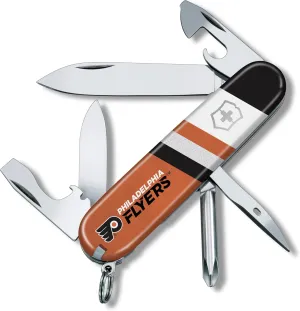Victorinox Tinker Swiss Army Knife – Compact 12 Function Swiss Made Pocket Knife with Large Blade, Small Blade and Bottle Opener – Philadelphia Flyers