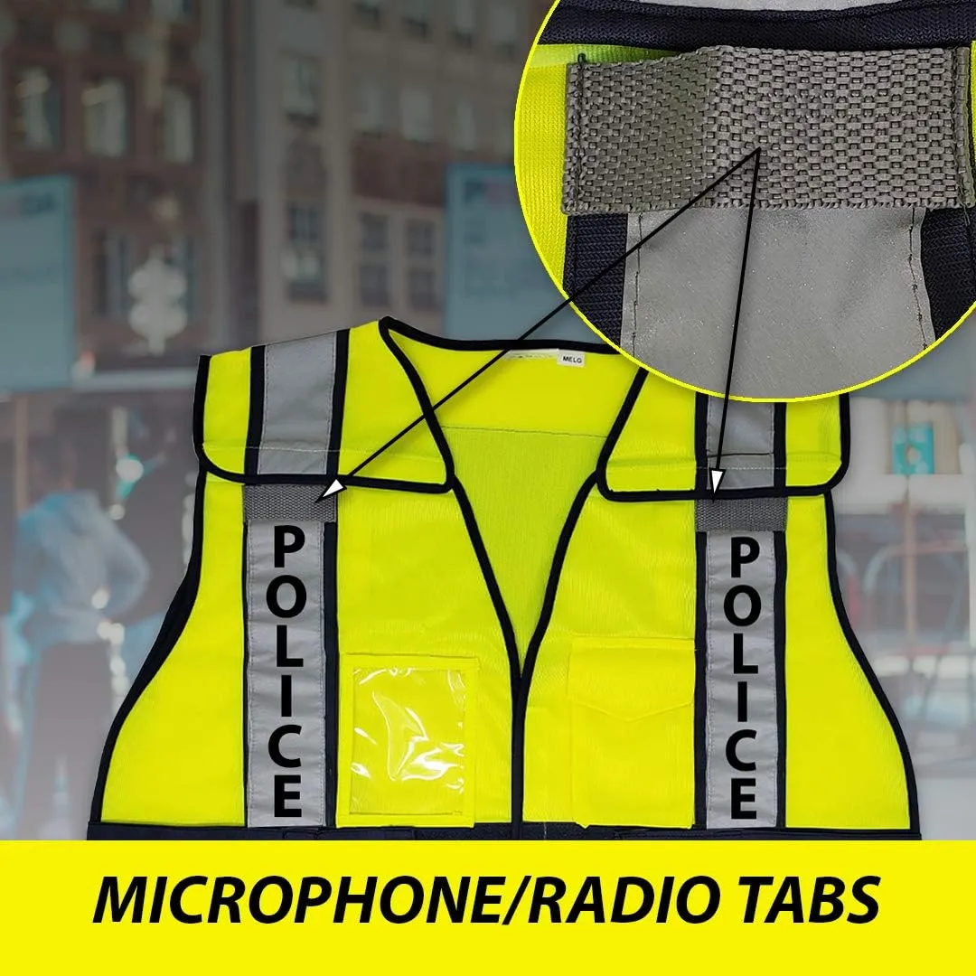 VIEWBRITE Reflective Class 2 Fire Vest Lime Green - 5 Point Breakaway High Visibility Yellow Fire Fighter Vest